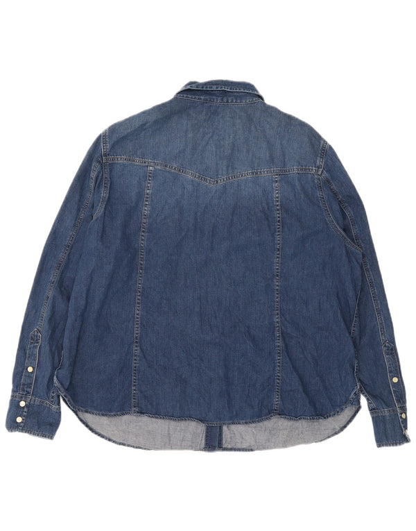 Marks & Spencer Chemise en jean Per Una pour femme UK 22 3XL Bleu Coton
