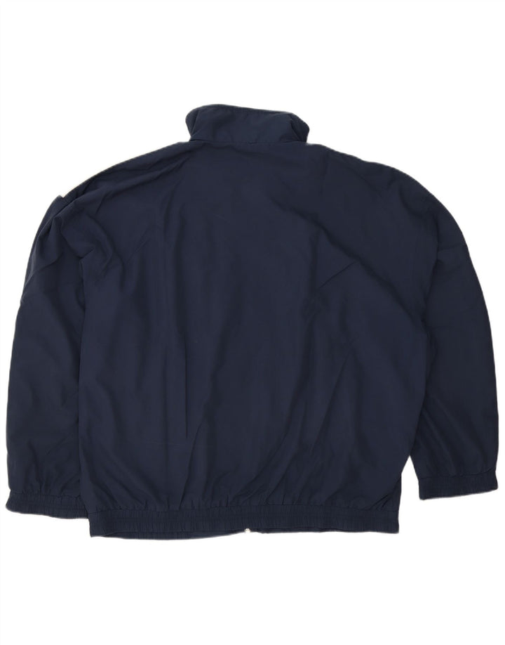 vintage Mens Survêtement Top Veste IT 50 Medium Navy Blue Colourblock