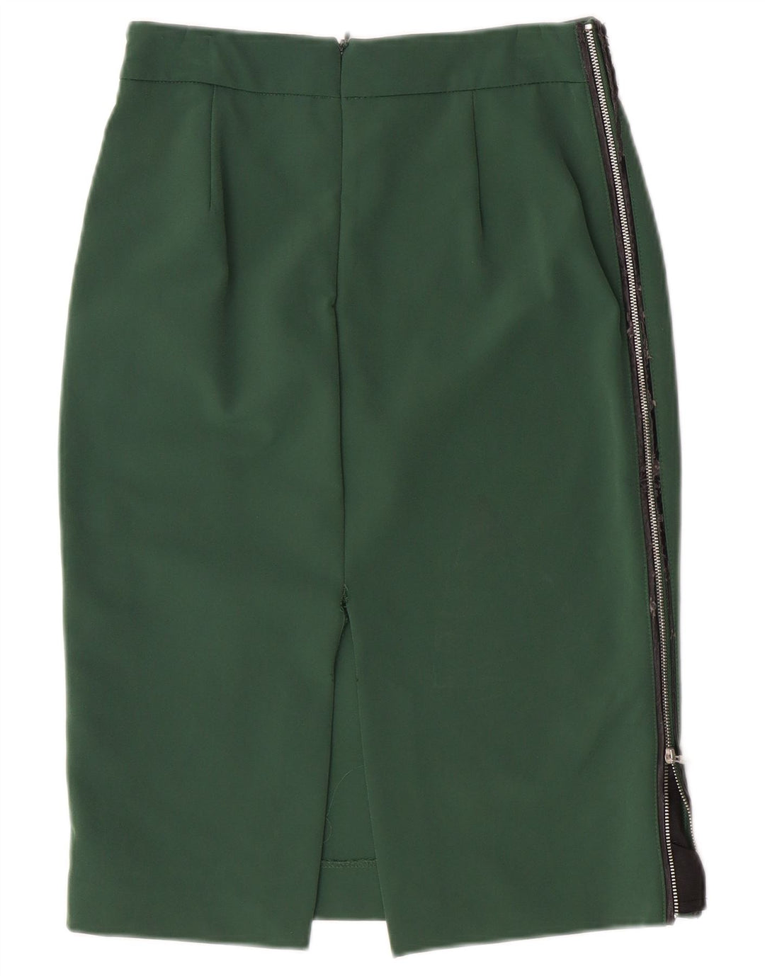Jupe Crayon Femme ZARA XS W24 Nylon Vert