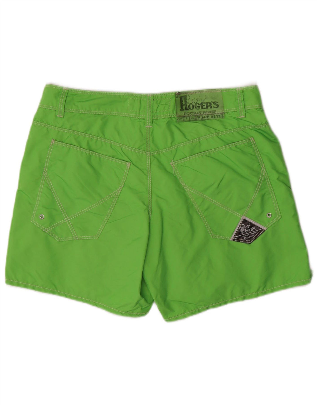 ROY ROGERS Short décontracté pour homme IT 48 Medium W34 Vert Nylon