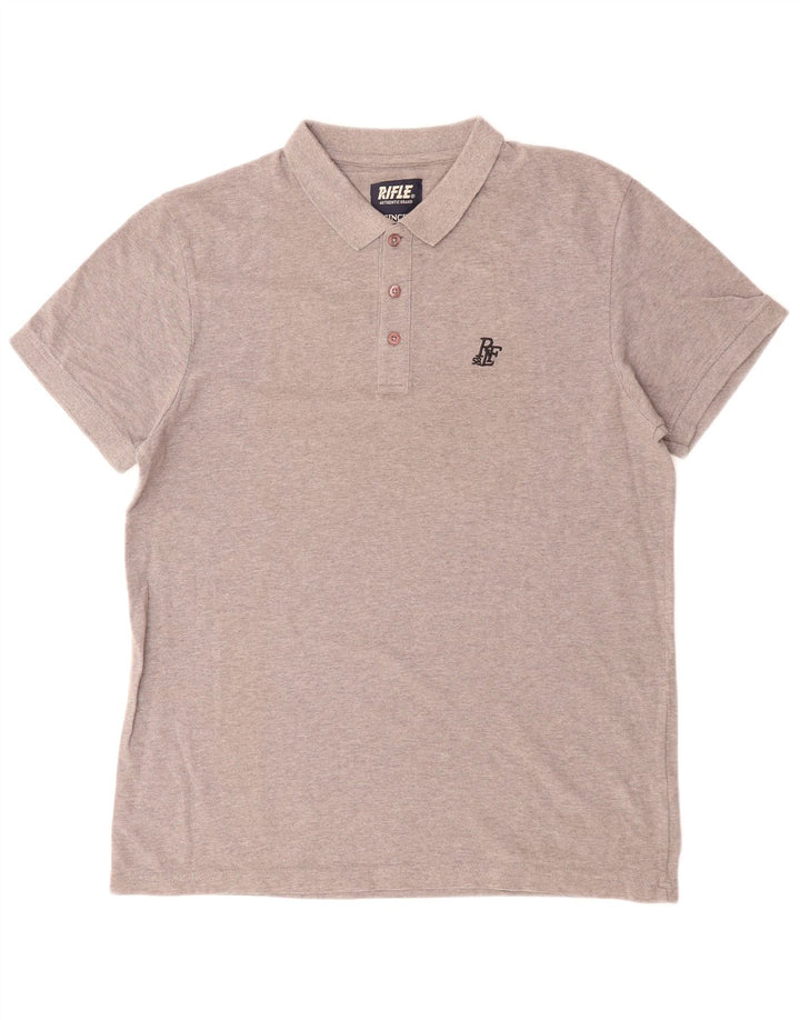 RIFLE Polo Homme XL Gris Coton