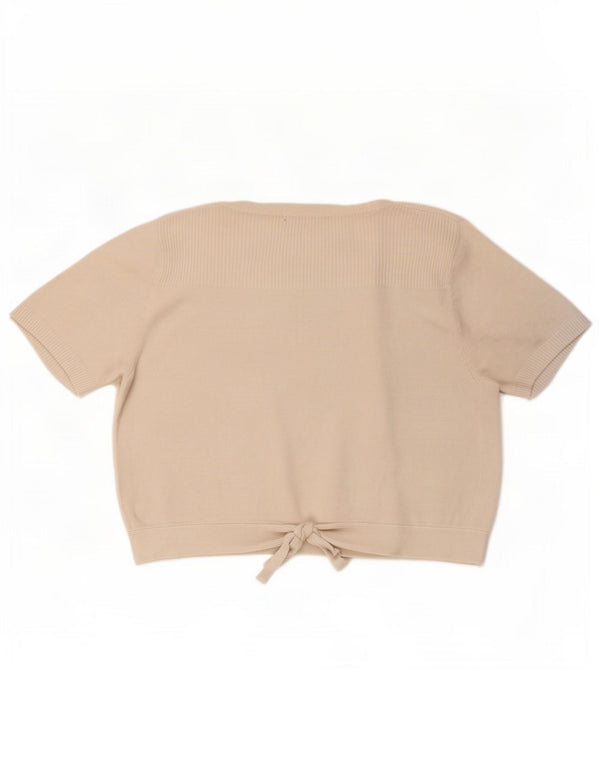 Marks & Spencer Cardigan court à manches courtes pour femme UK 12 Blanc moyen