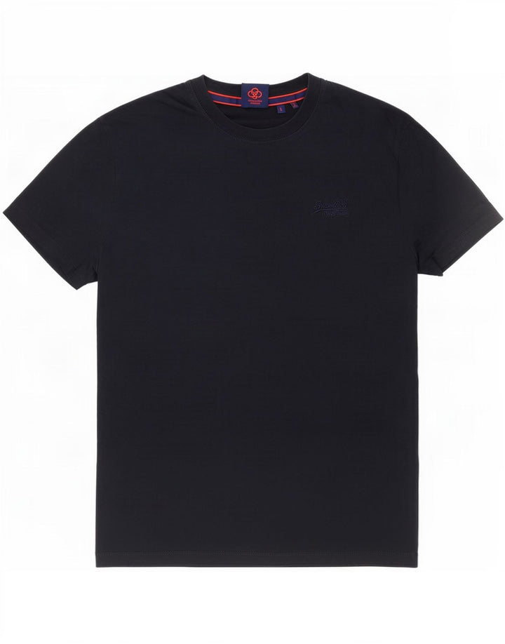 Superdry T-Shirt Homme Top Large Bleu Marine Coton