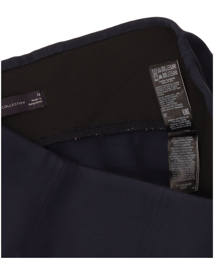 Marks & Spencer Leggings Femme UK 44 Medium Bleu Marine Viscose