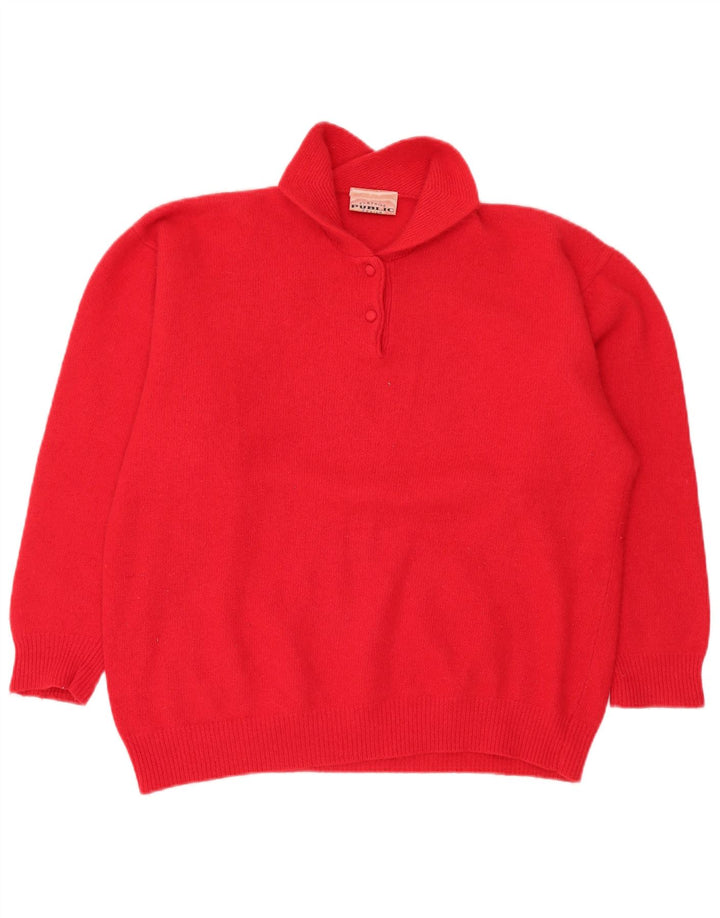 Public Pull col polo pour femme EU 44 XL Laine rouge