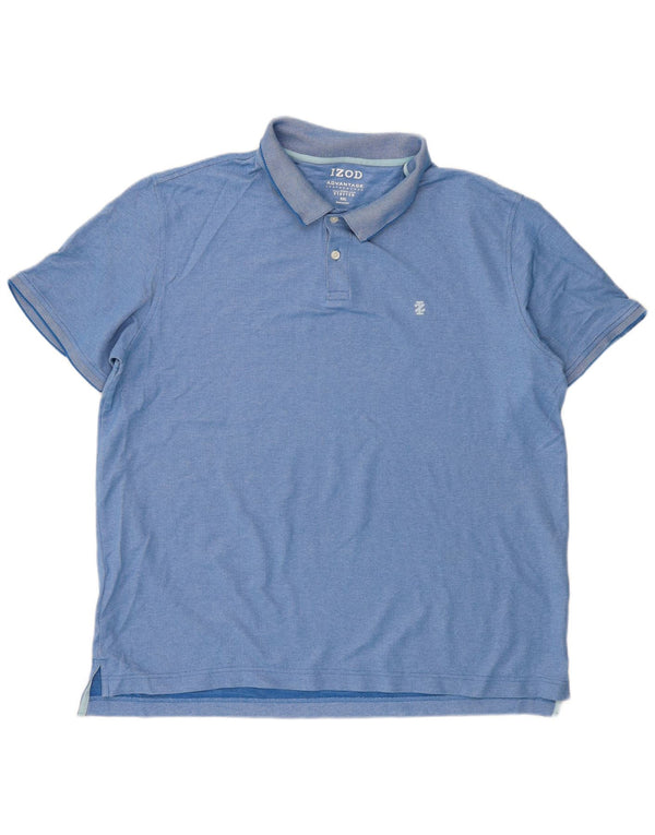 IZOD Polo Homme 2XL Bleu Coton