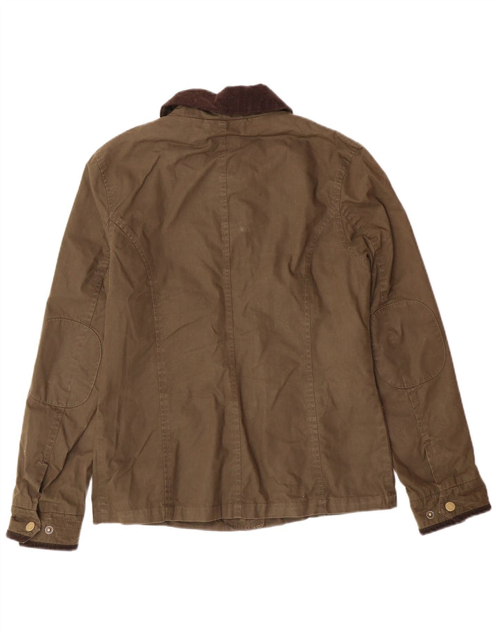 JACK WILLS Veste utilitaire pour femme UK 8 Petit coton kaki