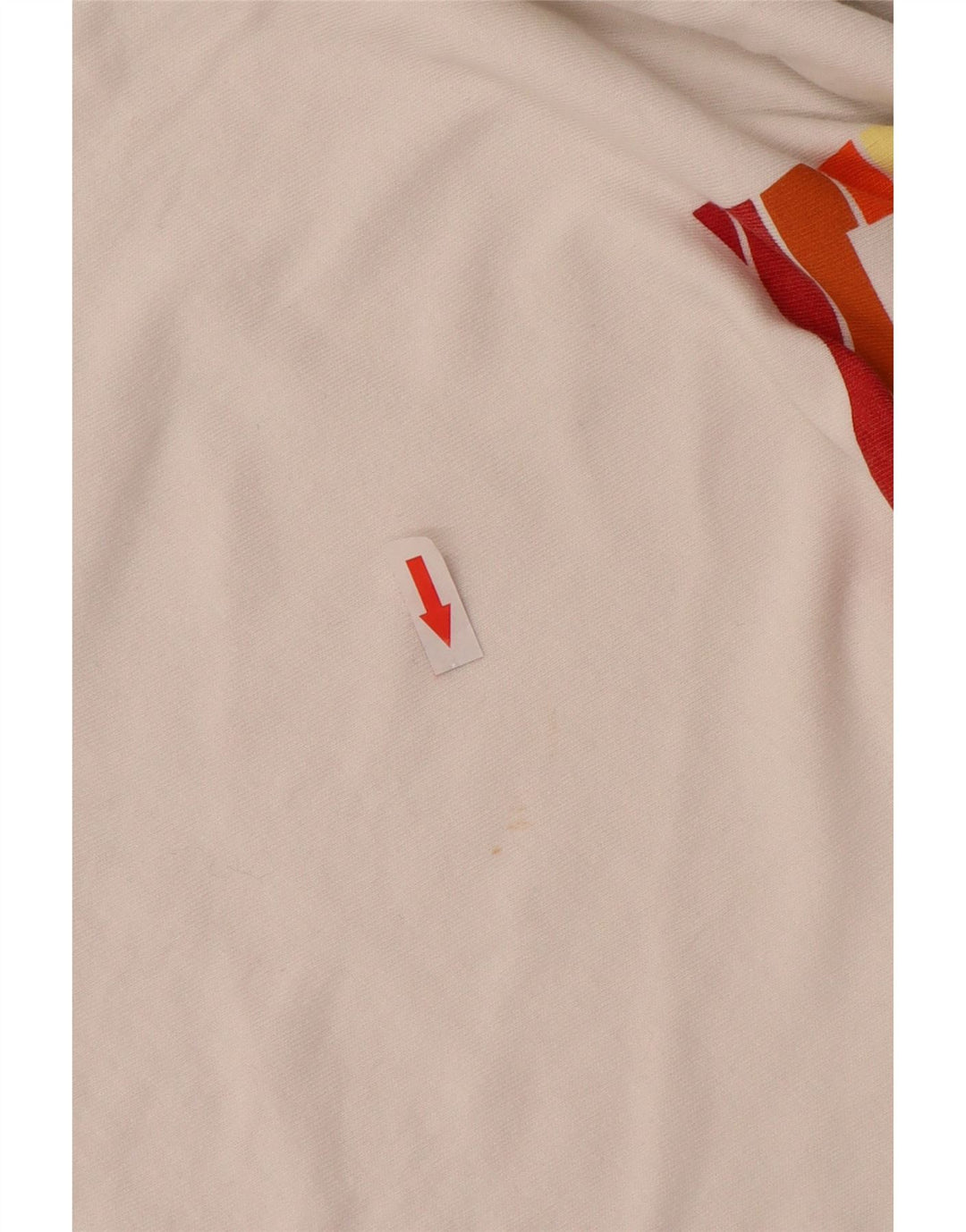 LEVI'S T-shirt graphique pour femme UK 10 Small Blanc Coton