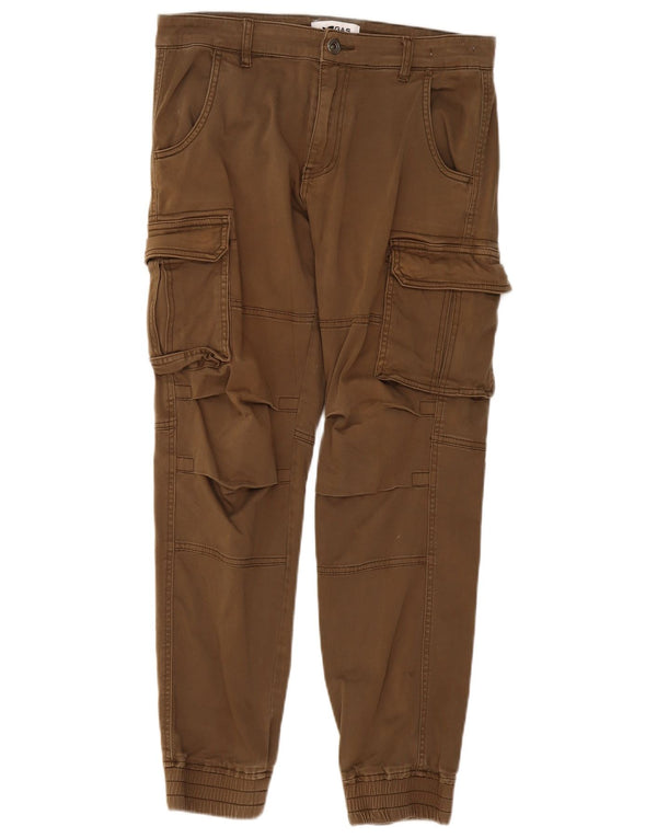 Gas Pantalon cargo de jogging pour homme Large W34 L29 Beige