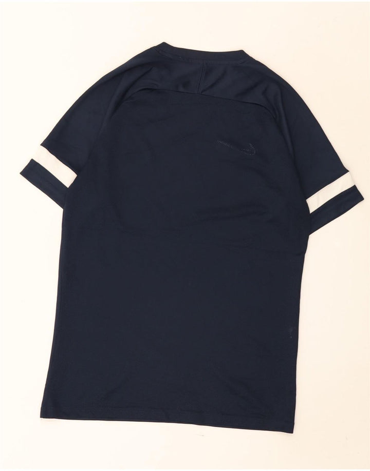 Nike Hommes Dri Fit T-Shirt Haut Bleu Marine Colorblock