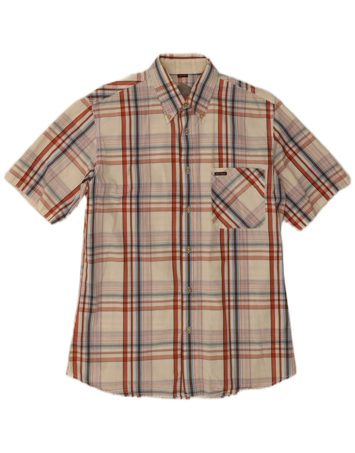 MARLBORO CLASSICS Chemise à Manches Courtes Homme Carreaux Multicolores Moyens