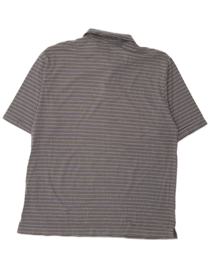 Dockers Polo Homme XL Gris Rayé Coton