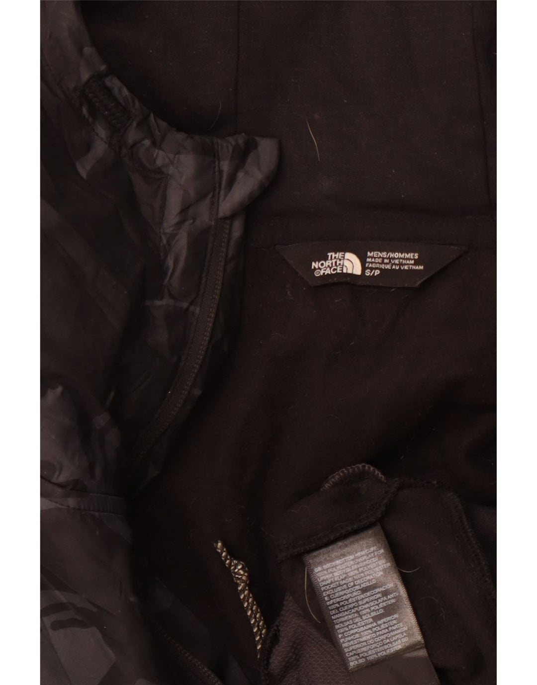 THE NORTH FACE Pull à capuche zippé graphique pour hommes, petit, noir, sport