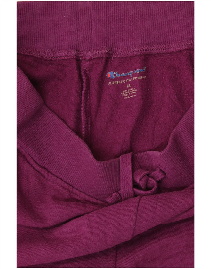 CHAMPION Pantalon de survêtement graphique pour femme UK 18 XL Violet Coton