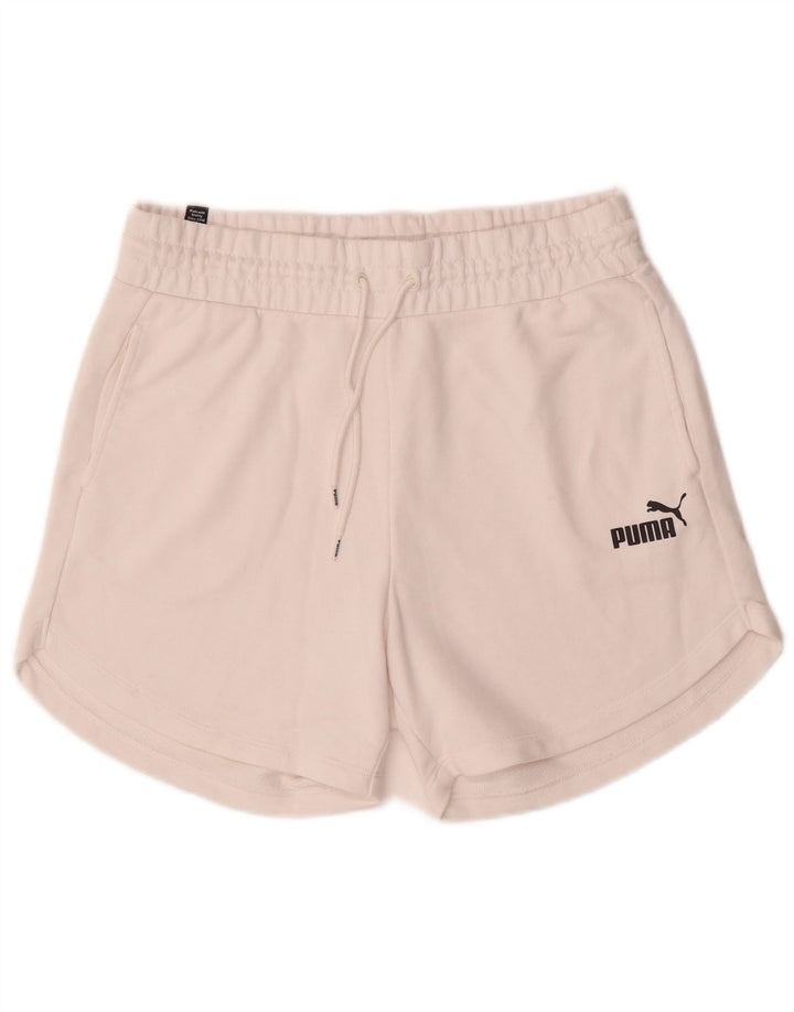 Puma Short de sport pour femme UK 14 Medium Blanc