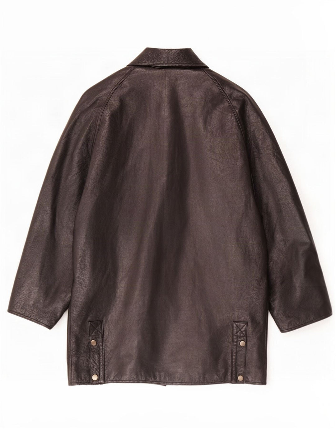 manteau en cuir homme vintage UK 40 Grand Noir