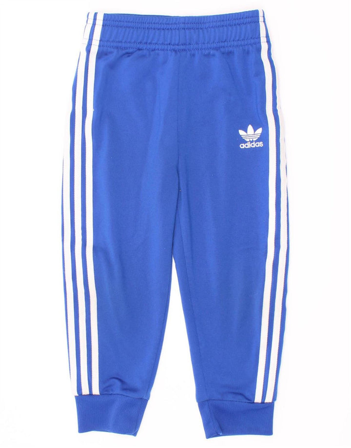 Adidas Pantalon de survêtement garçon Joggers 2-3 ans Bleu Polyester