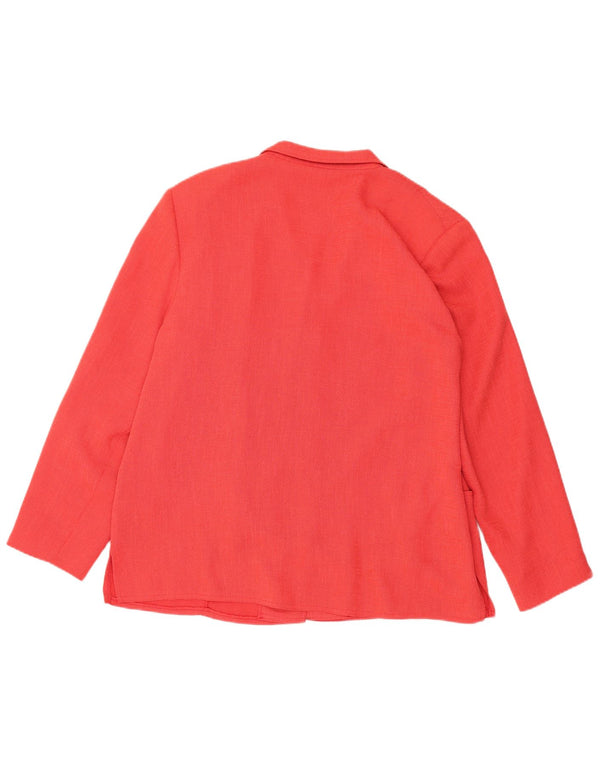 Avalon Veste blazer à 4 boutons pour femme UK 20 2XL Rose Polyester