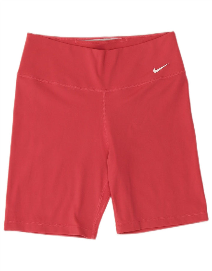 NIKE Short de sport Dri Fit pour femme UK 12 Rose moyen Polyester