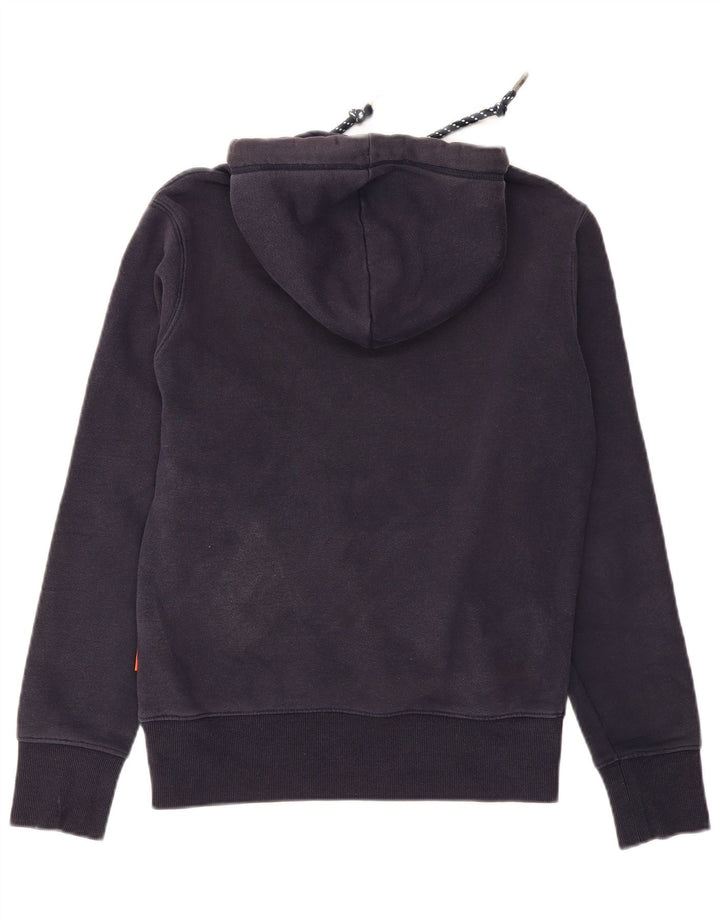 Superdry Pull à capuche en coton bleu marine moyen pour homme