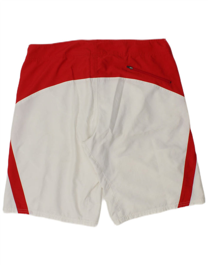 Nike Short de bain pour homme Large en polyester color block blanc