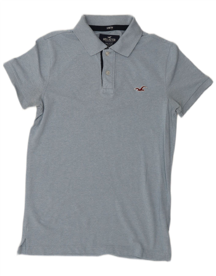 HOLLISTER Polo Homme Petit Bleu Coton