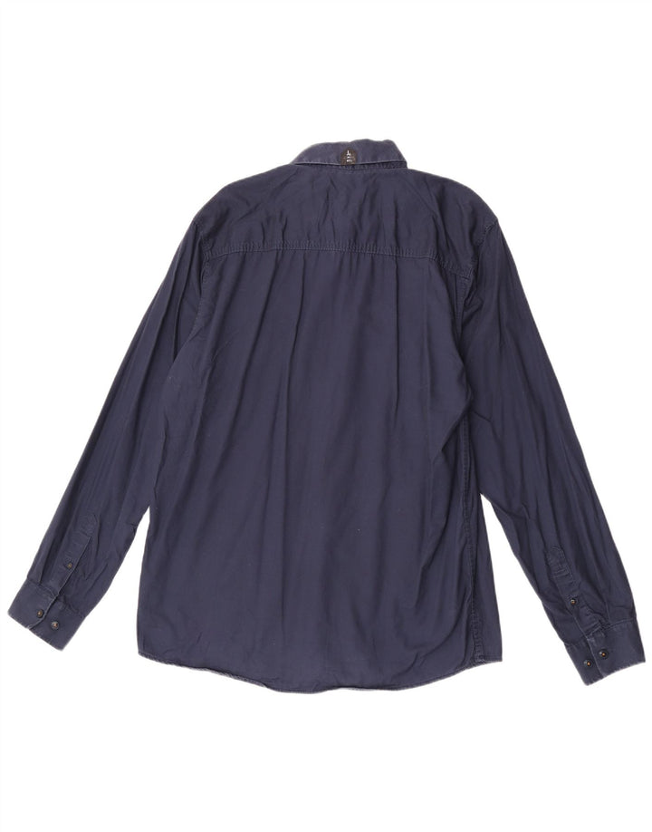 Jack & Jones Chemise Homme XL Bleu Marine Coton
