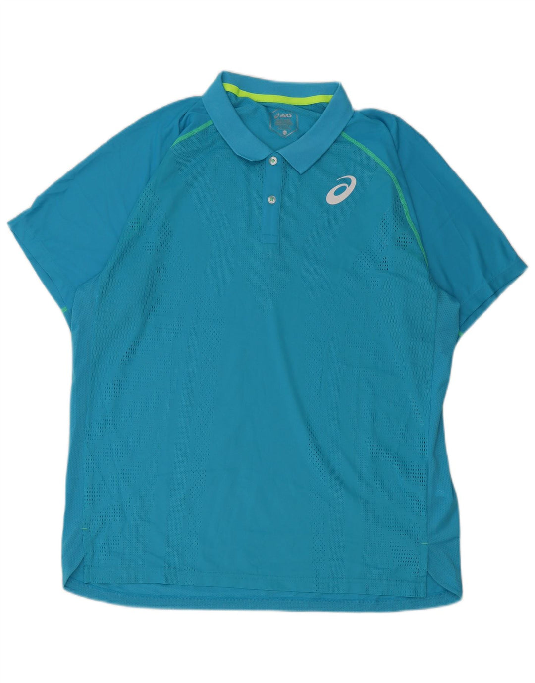 Asics Polo Homme XL Bleu Polyester