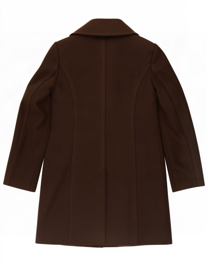 Benetton Pardessus Femme IT 46 Large Laine Marron