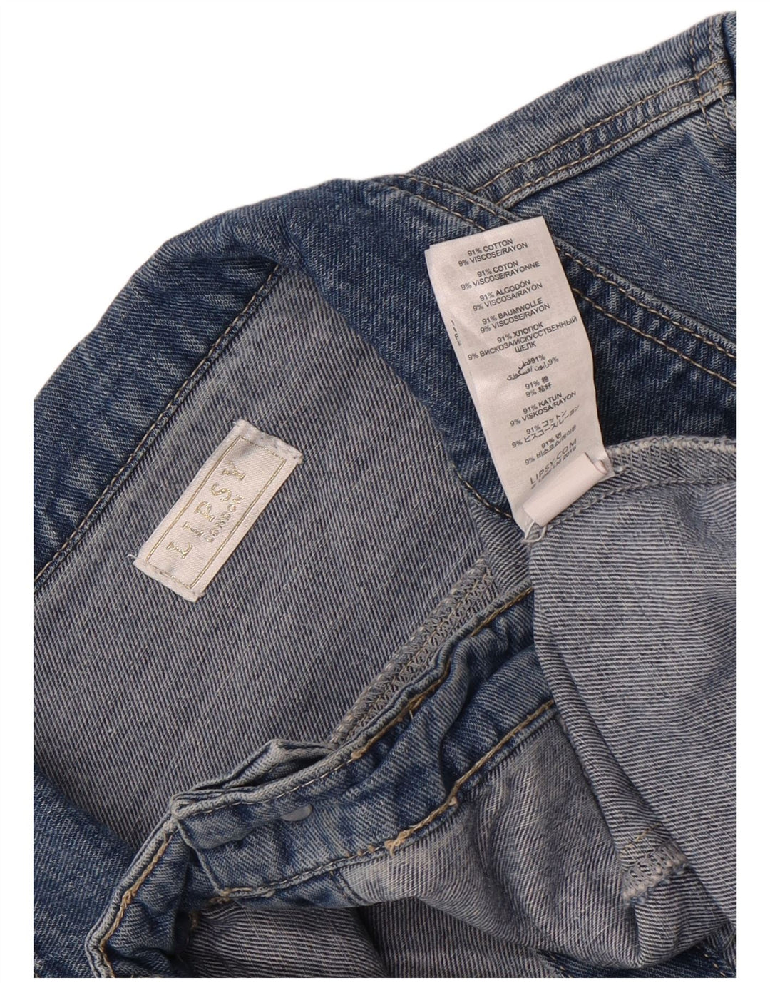 Lipsy Veste en jean fille 13-14 ans Bleu Coton
