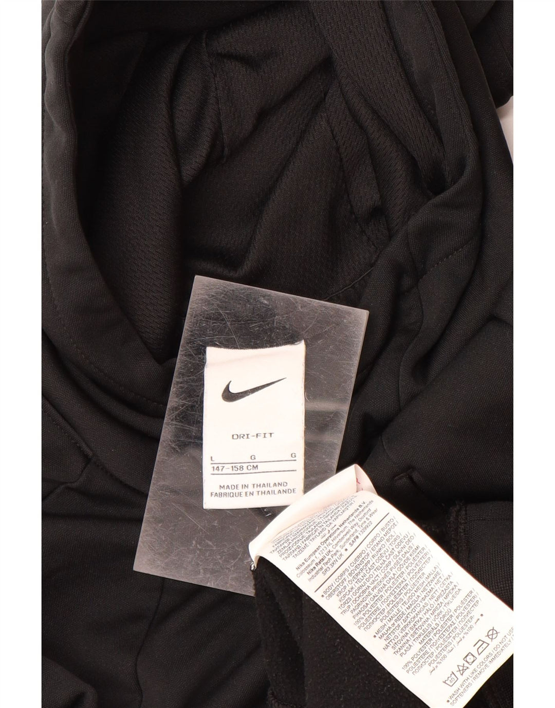 NIKE Pull à capuche graphique Dri Fit pour garçon 12-13 ans Grand Noir Polyester