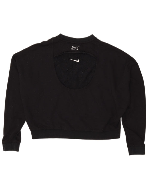 Nike Sweat-shirt court surdimensionné pour femme UK 18 XL Noir Polyester
