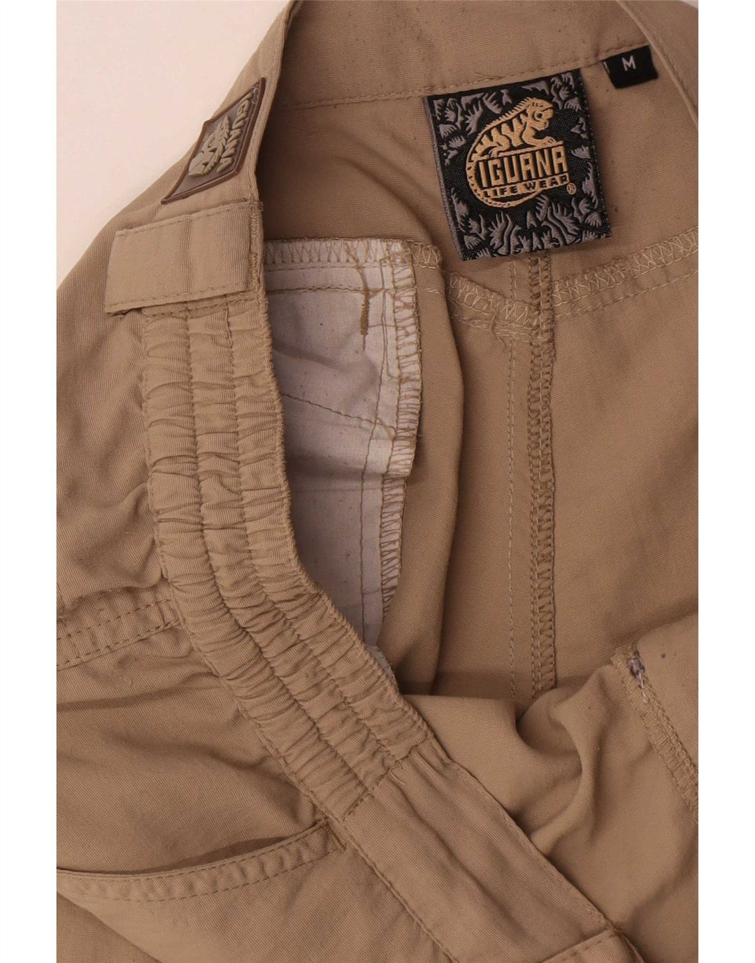 Iguana Pantalon Cargo Droit Homme Beige Moyen Polyamide