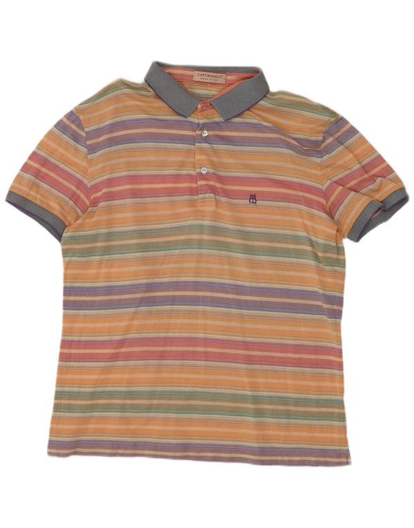 Capobianco Polo Homme Rayé Multicolore Moyen