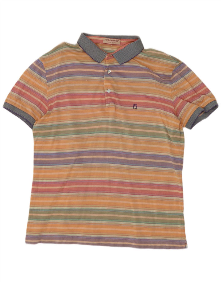 Capobianco Polo Homme Rayé Multicolore Moyen