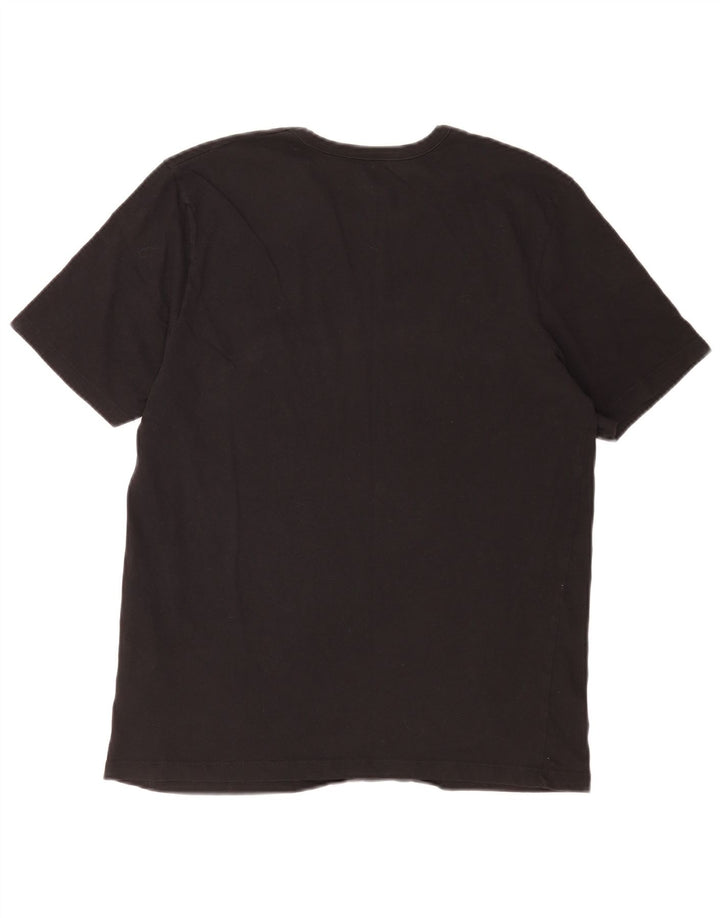 Hugo Boss Hommes T-Shirt Top Large Noir Coton