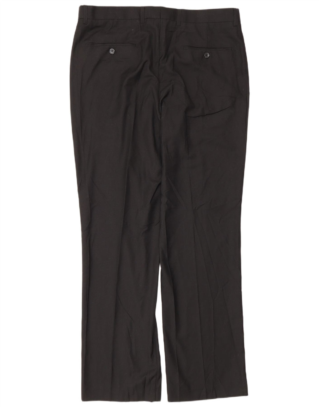 Pierre Cardin Pantalon de Costume Droit Homme W36 L32 Noir Polyester