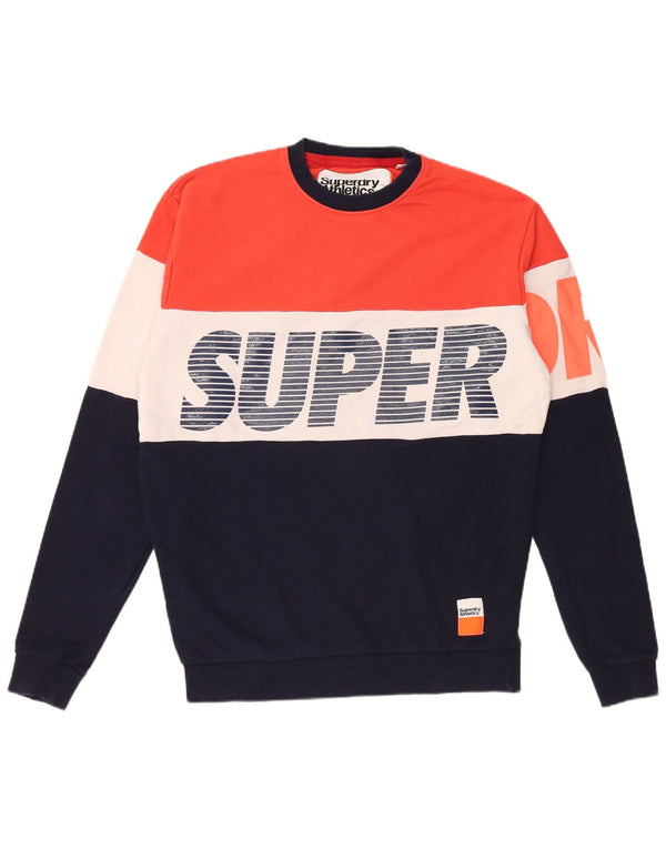 SUPERDRY Sweat-shirt coupe ample pour homme, petit color block multicolore