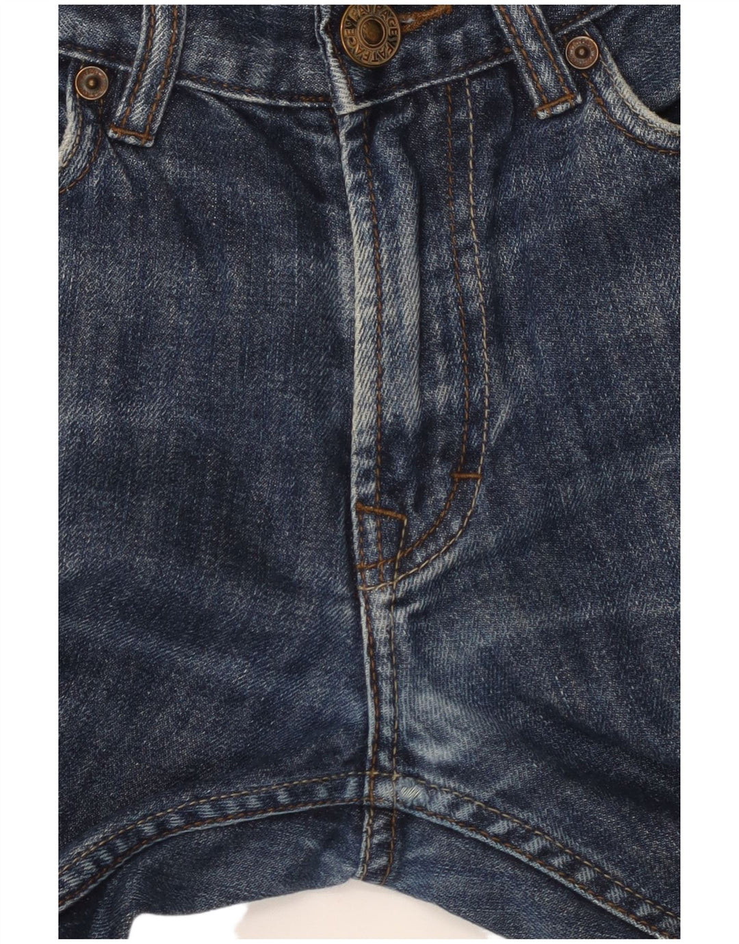 FAT FACE Jean Slim Femme W30 L29 Bleu Coton