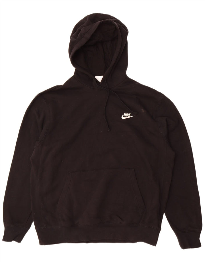 Nike Pull à capuche pour homme en coton noir Taille L