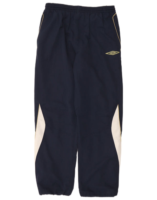 Umbro Homme Pantalon De Survêtement Joggers Large Bleu Marine Colorblock Polyester