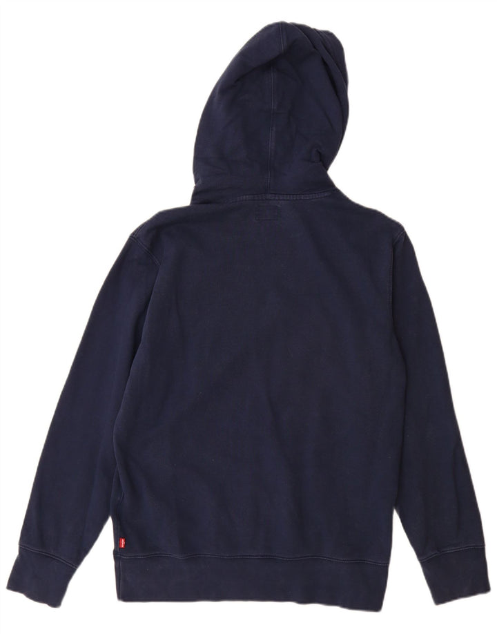 Levi's Pull à Capuche Graphique Homme Bleu Marine Petit Coton