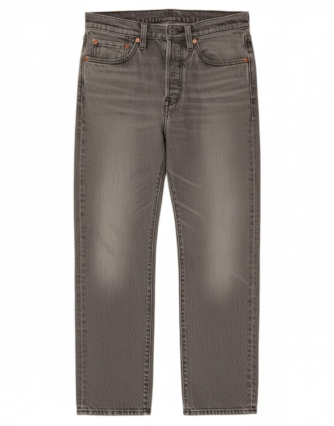 Levi's Jean Droit 501 Femme W27 L28 Gris Coton