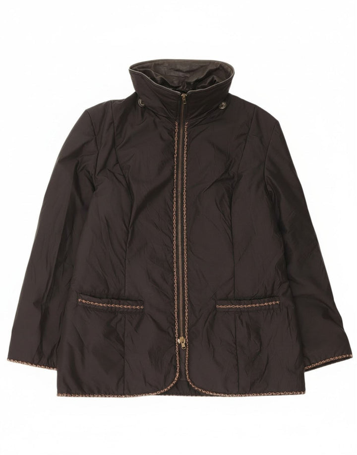 Veste coupe-vent femme vintage IT 48 XL Polyester Noir