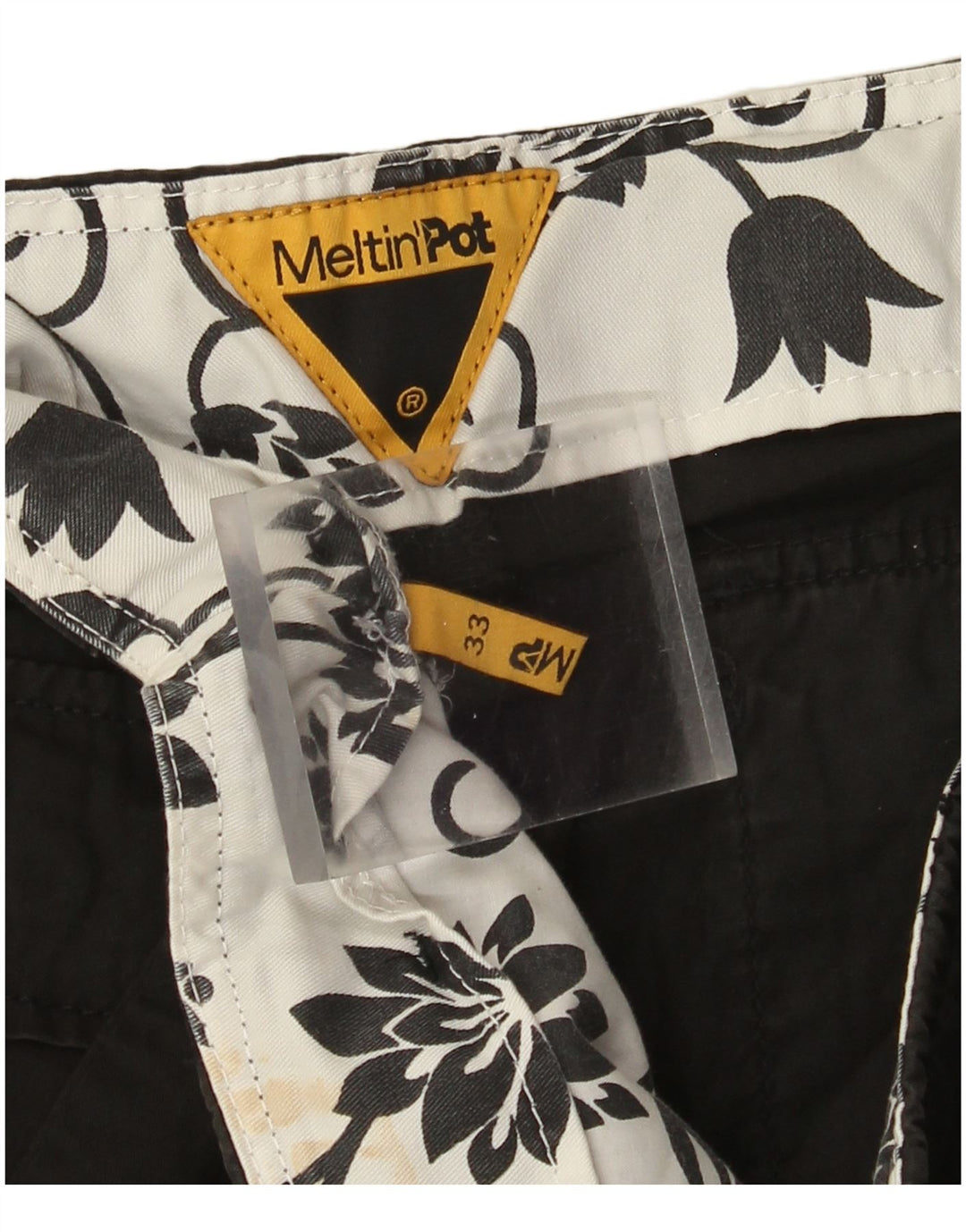Meltin' Pot Pantalon cargo droit pour homme W33 L32 Noir