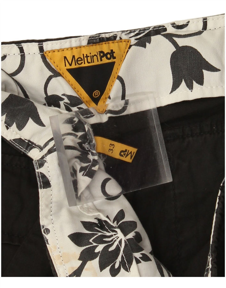 Meltin' Pot Pantalon cargo droit pour homme W33 L32 Noir