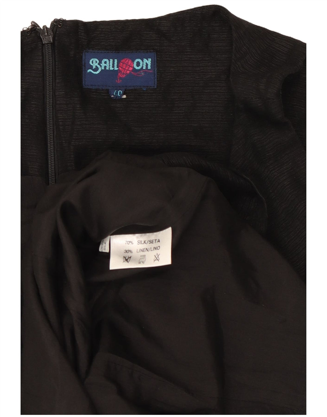 Balloon Robe Fourreau Sans Manches Femme IT 40 Petite Soie Noire