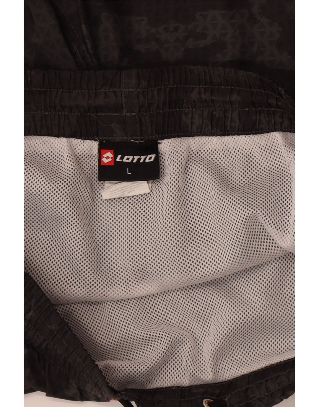 Lotto Short de Bain Homme Grand Noir Géométrique Polyester