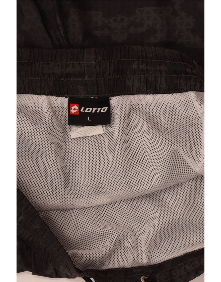 Lotto Short de Bain Homme Grand Noir Géométrique Polyester