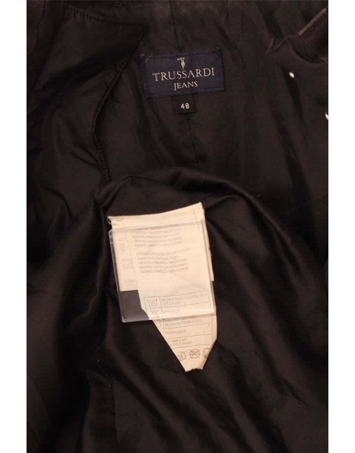 TRUSSARDI JEANS Manteau Rembourré Femme IT 48 XL Noir Polyamide